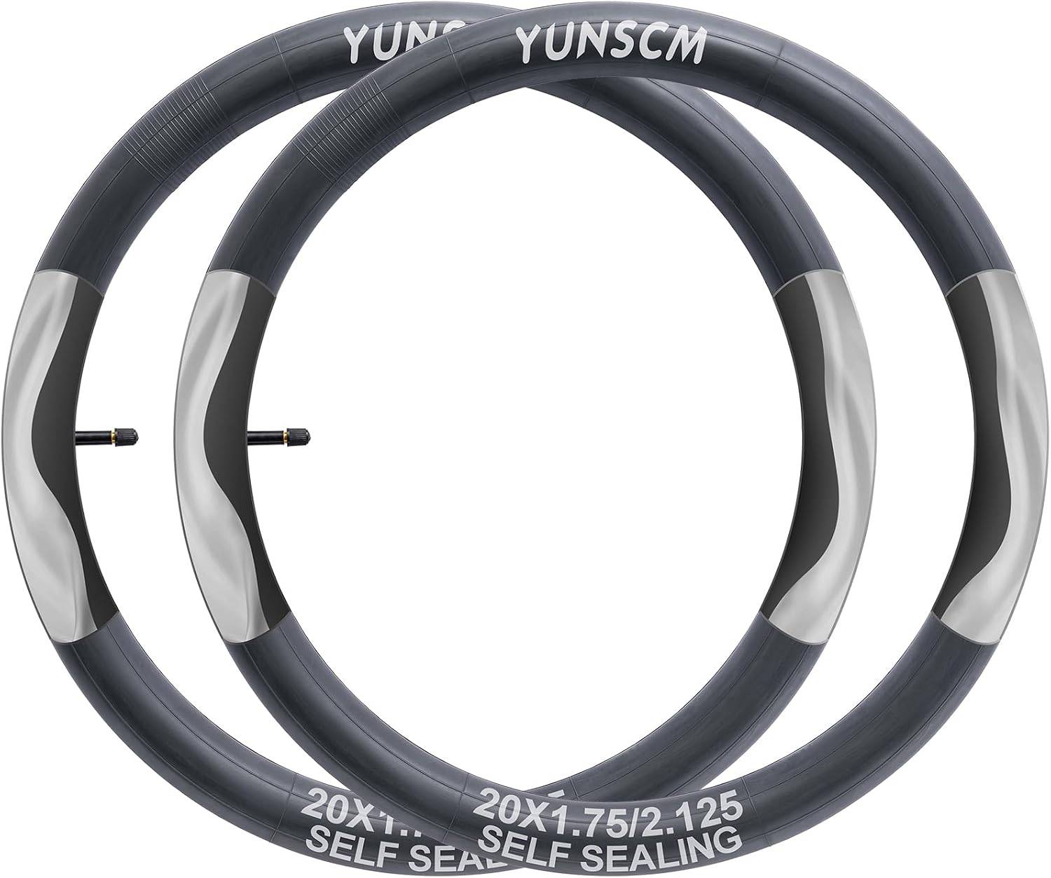 YunSCM 20 × 1.75–2.125 Self-Sealing Inner Tubes – Pair-Electric Scooters London