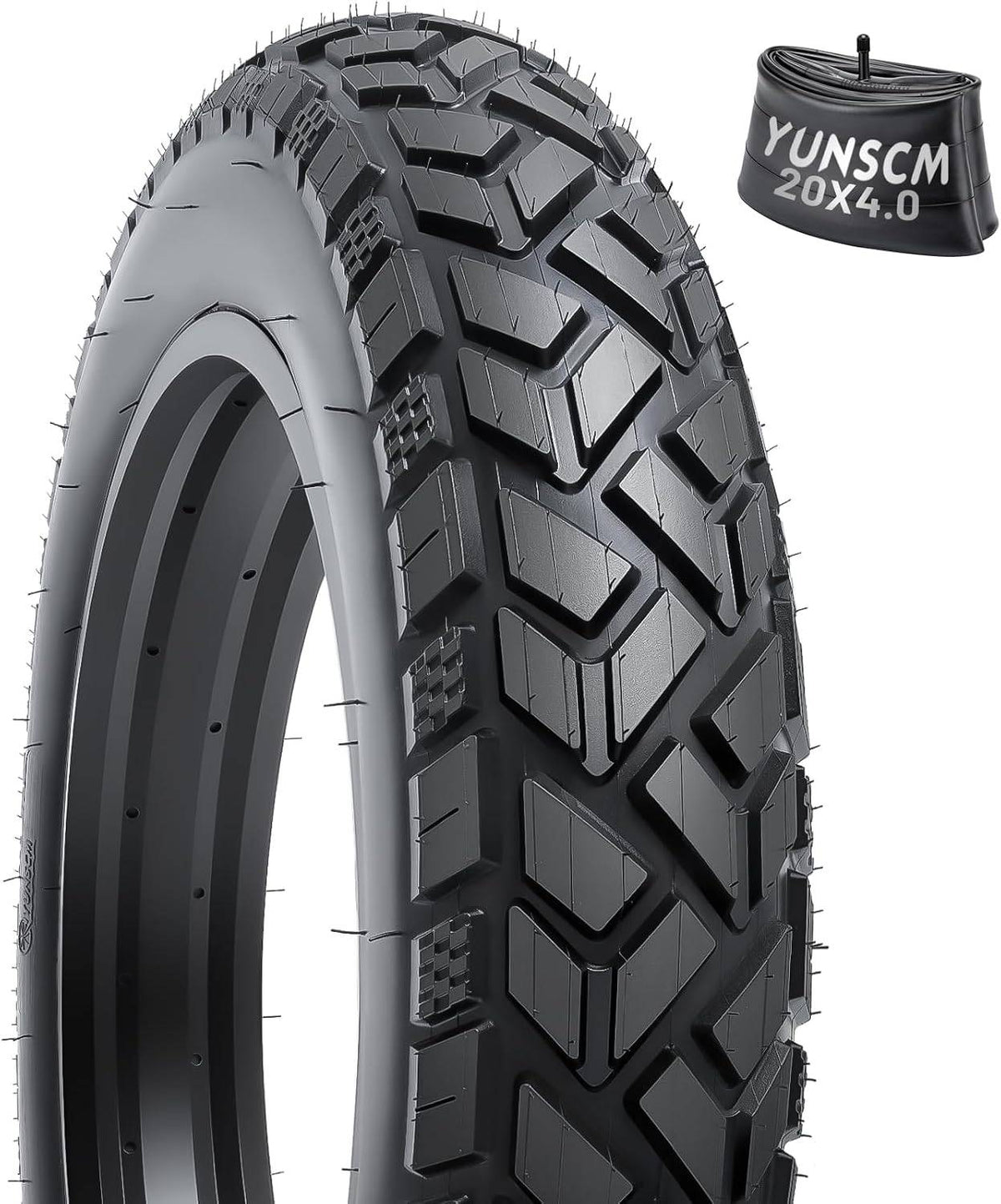 YunSCM 20 x 4.0 Fat Bike Tyre & AV32 Inner Tube