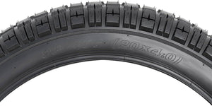 YunSCM tyre sidewall marked 98-406 and 20 x 4.0