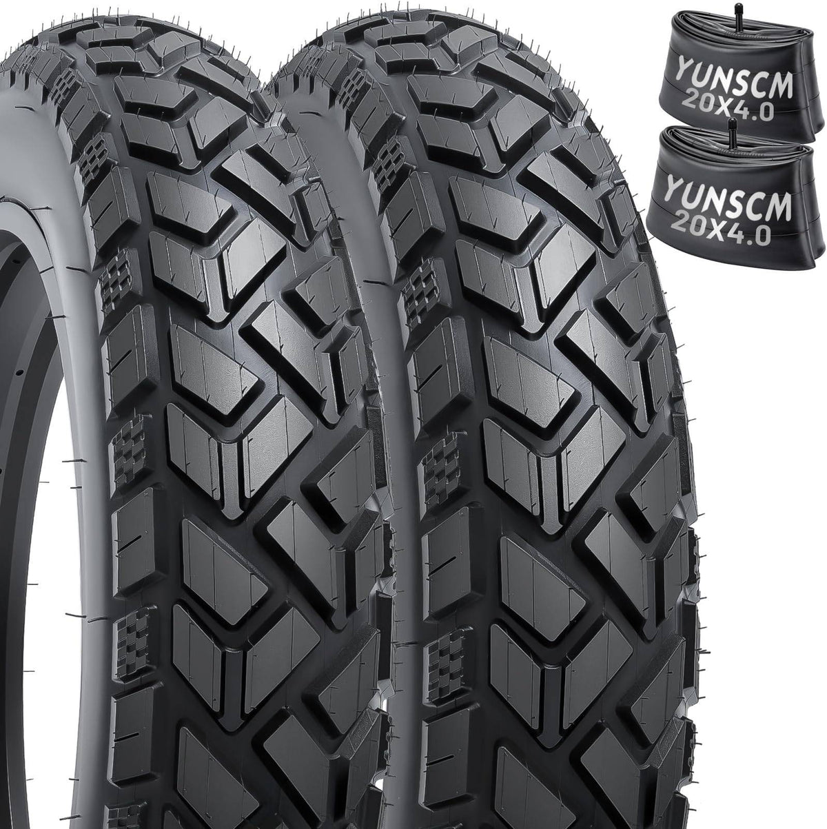 YunSCM 20 × 4.0 Fat Bike Tyres & Inner Tubes – Pair