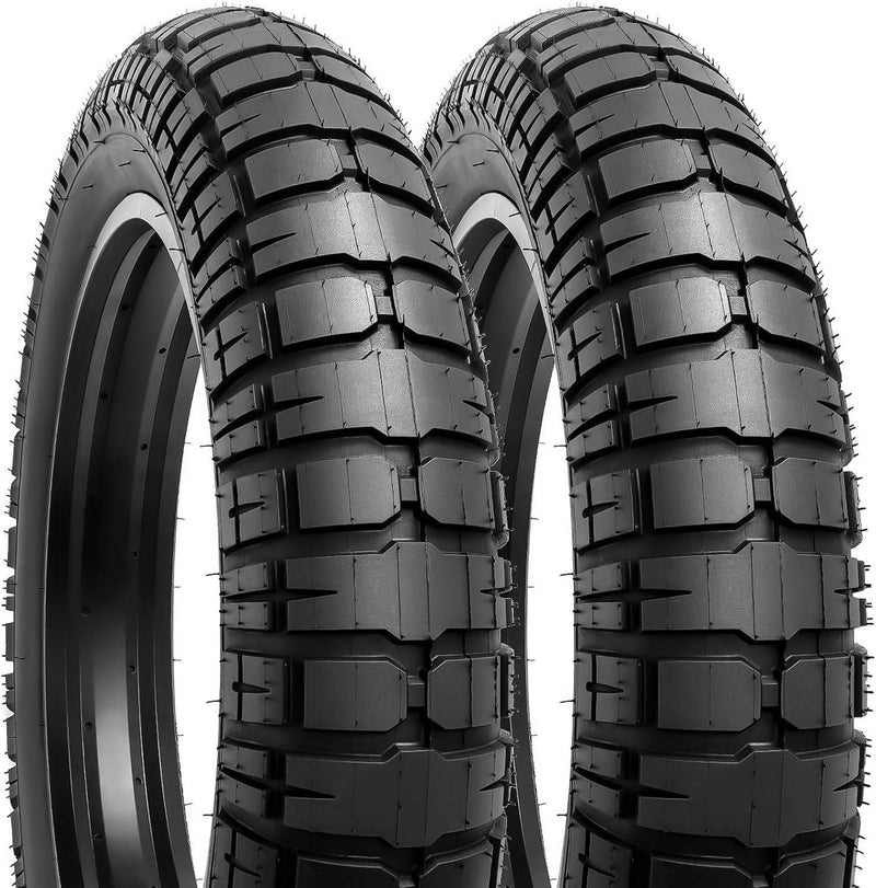 Pair of YunSCM 20 x 4.0 heavy duty fat bicycle tyres