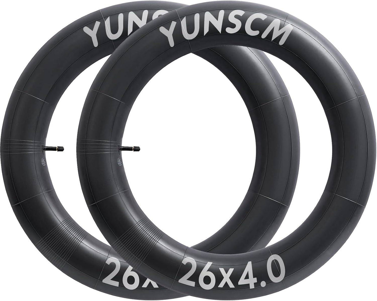 YunSCM 26 × 4.00–4.50 Fat Bike Inner Tubes - Schrader 32 mm, Pair-Electric Scooters London