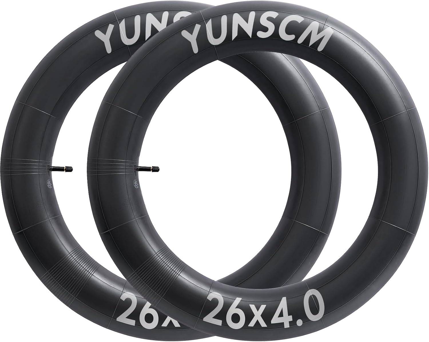 YunSCM 26 × 4.00–4.50 Fat Bike Inner Tubes - Schrader 32 mm, Pair-Electric Scooters London