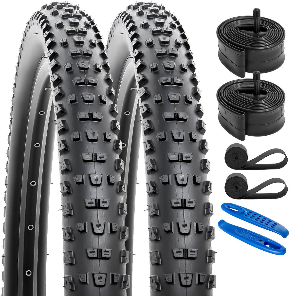YunSCM 27.5 × 2.25 MTB Tyres & Schrader Tubes – Pair