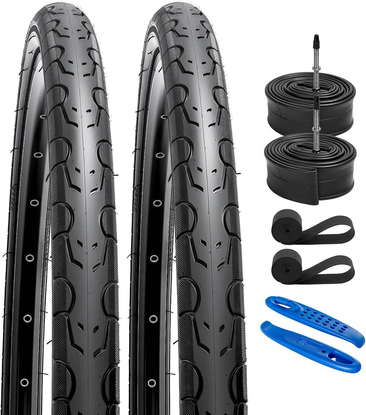 YunSCM 700 x 28C Road Tyres & Presta Tubes – Pair
