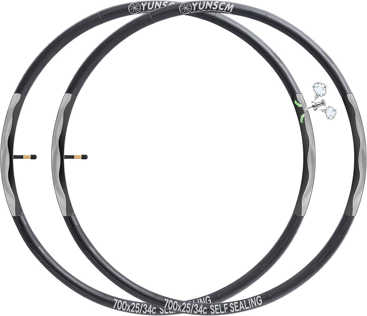 YunSCM 700 × 25–34C Self-Sealing Inner Tubes – Pair