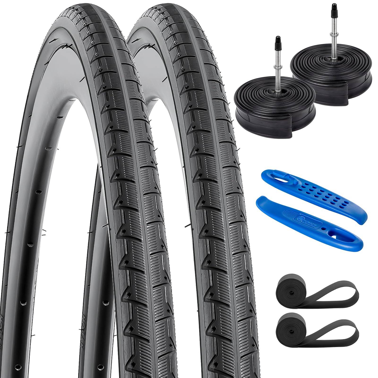 YunSCM 700 × 25C Road Tyres & Presta Tubes – Pair-Electric Scooters London
