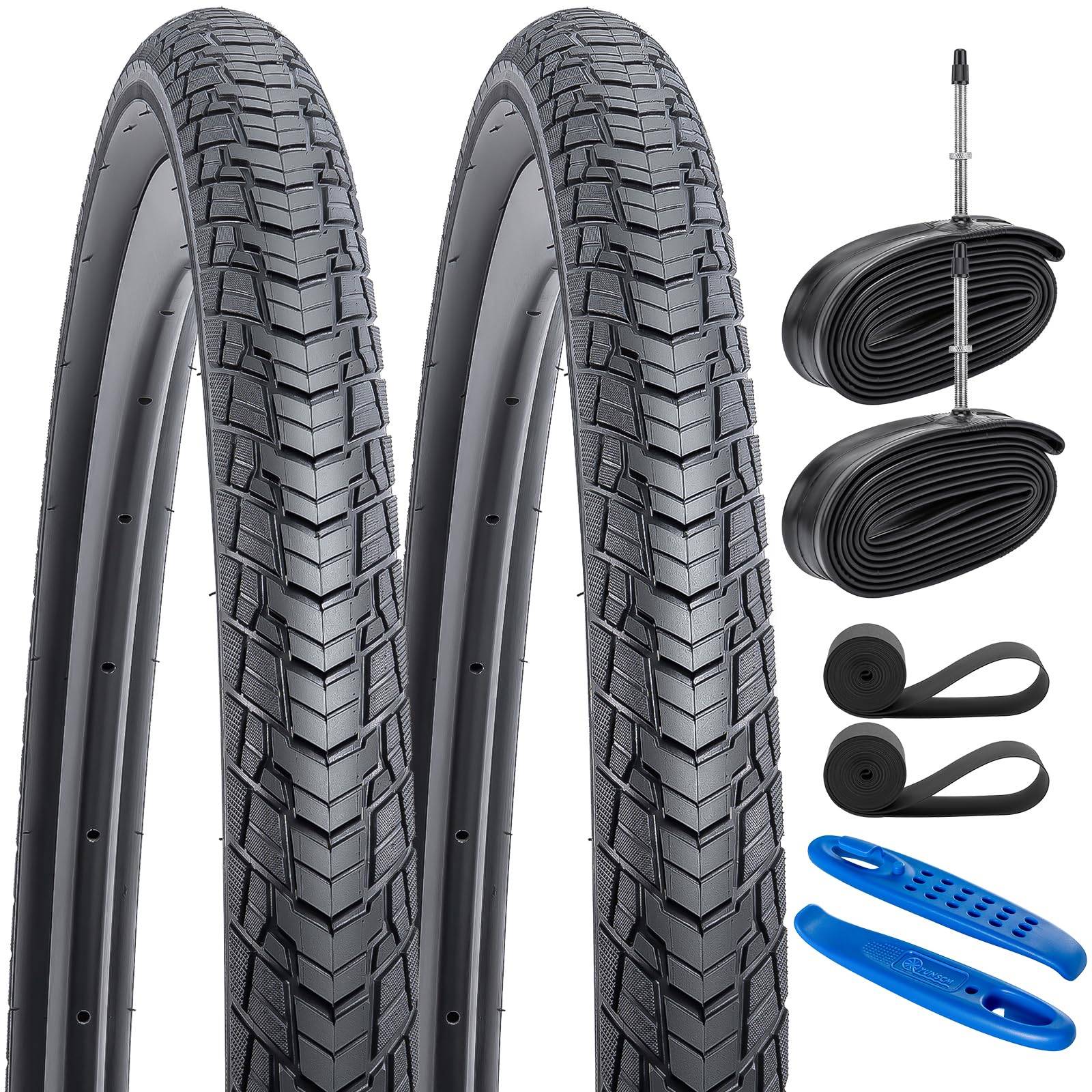 YunSCM 700 × 38C Tyres & Presta Tubes – Pair-Electric Scooters London