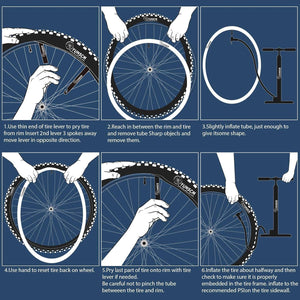YunSCM bicycle inner tube installation guide