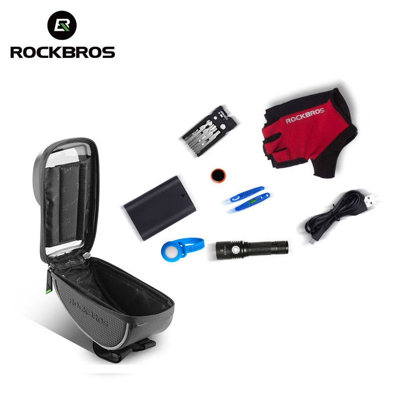 RockBros Waterproof Bicycle Handlebar Phone Holder Case Bag-Electric Scooters London