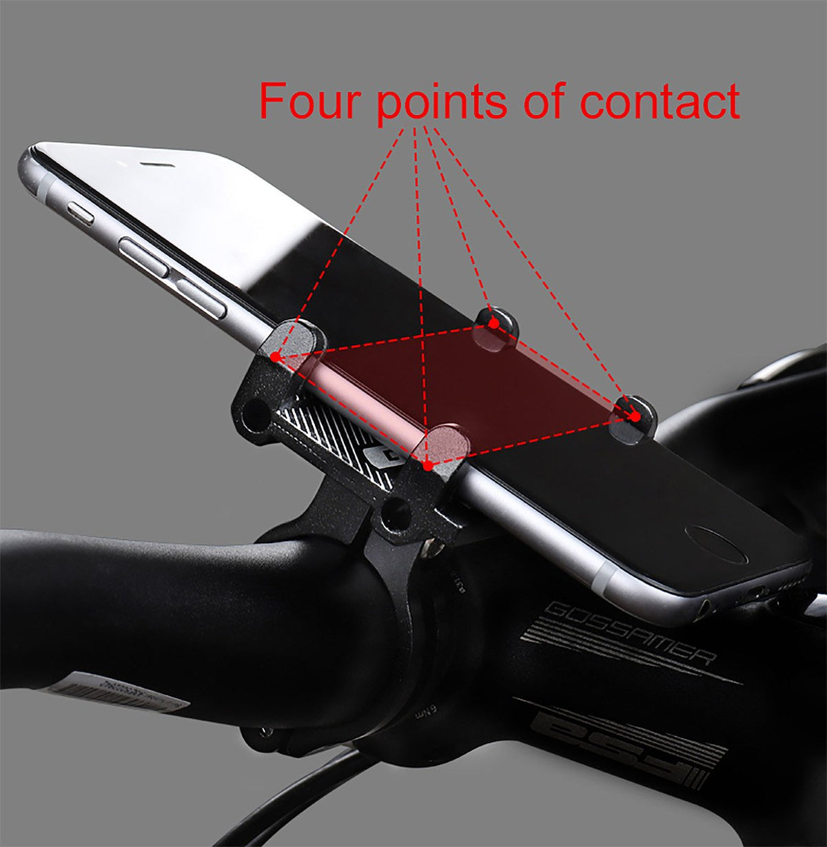 Adjustable Aluminium Bicycle Smartphone Mount-Electric Scooters London