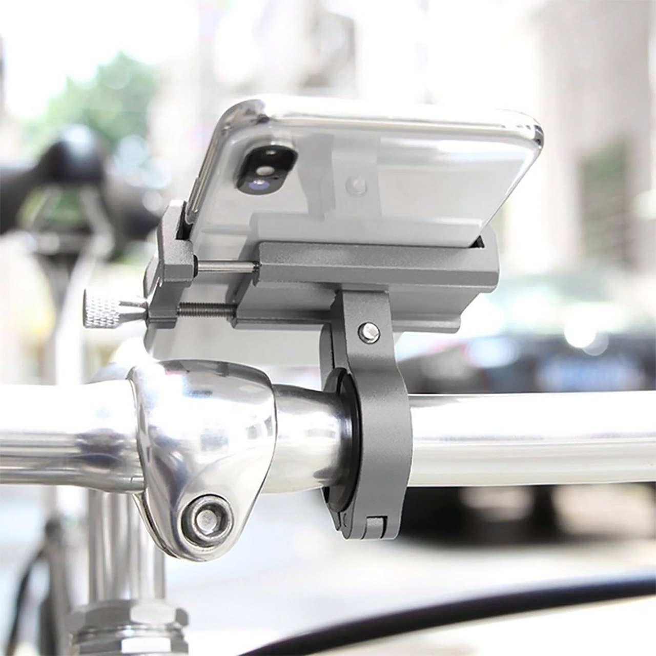 Adjustable Aluminium Bicycle Smartphone Mount-Electric Scooters London