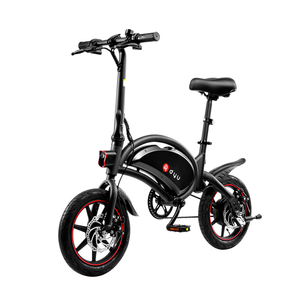 DYU D3F 14-Inch Mini Folding Electric Bike-Electric Scooters London