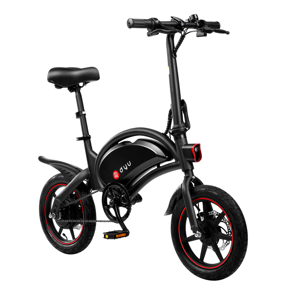 DYU D3F 14-Inch Mini Folding Electric Bike-Electric Scooters London