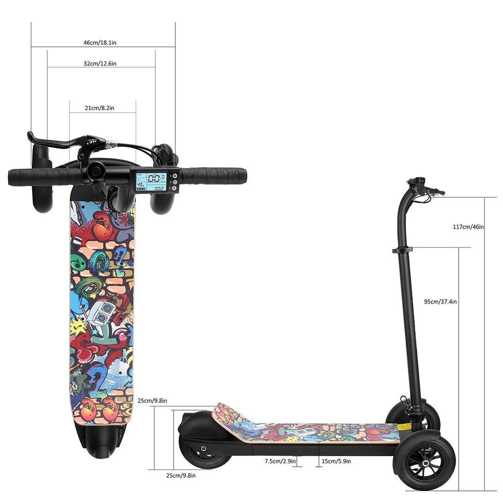 CityBot City Board Folding Electric 3-Wheel Scooter-Electric Scooters London