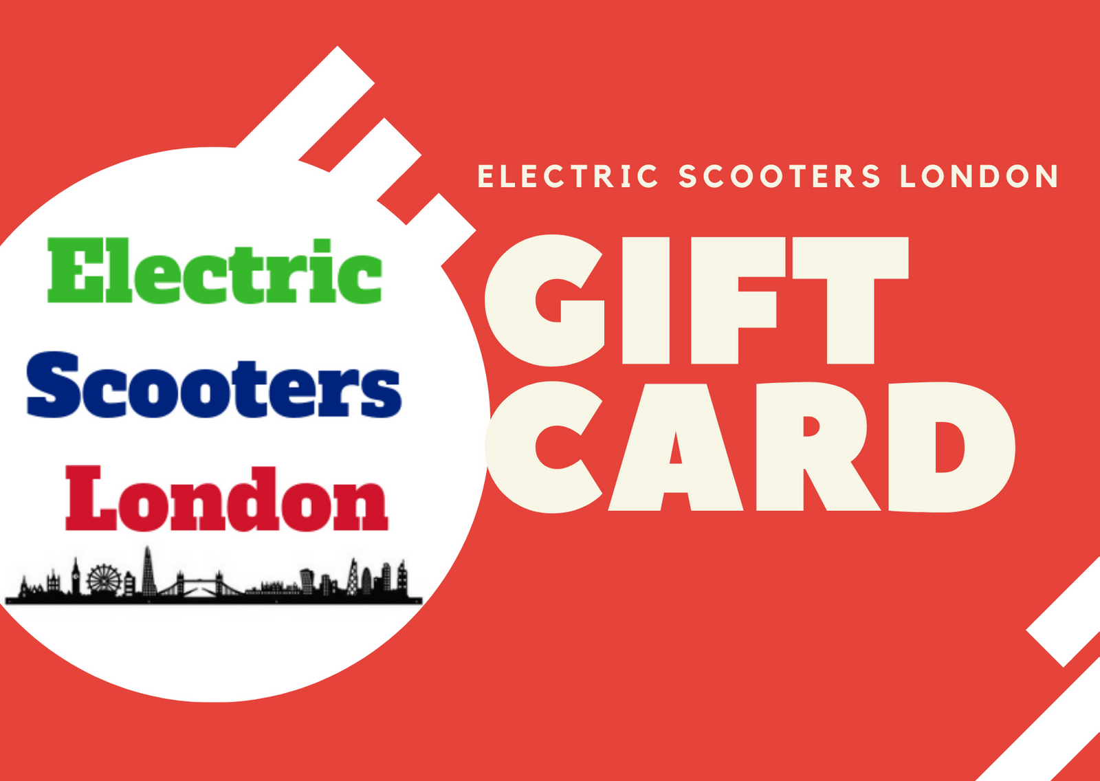 Electric Scooters London e-Gift Card – For E-Bikes, Scooters & Accessories-Electric Scooters London