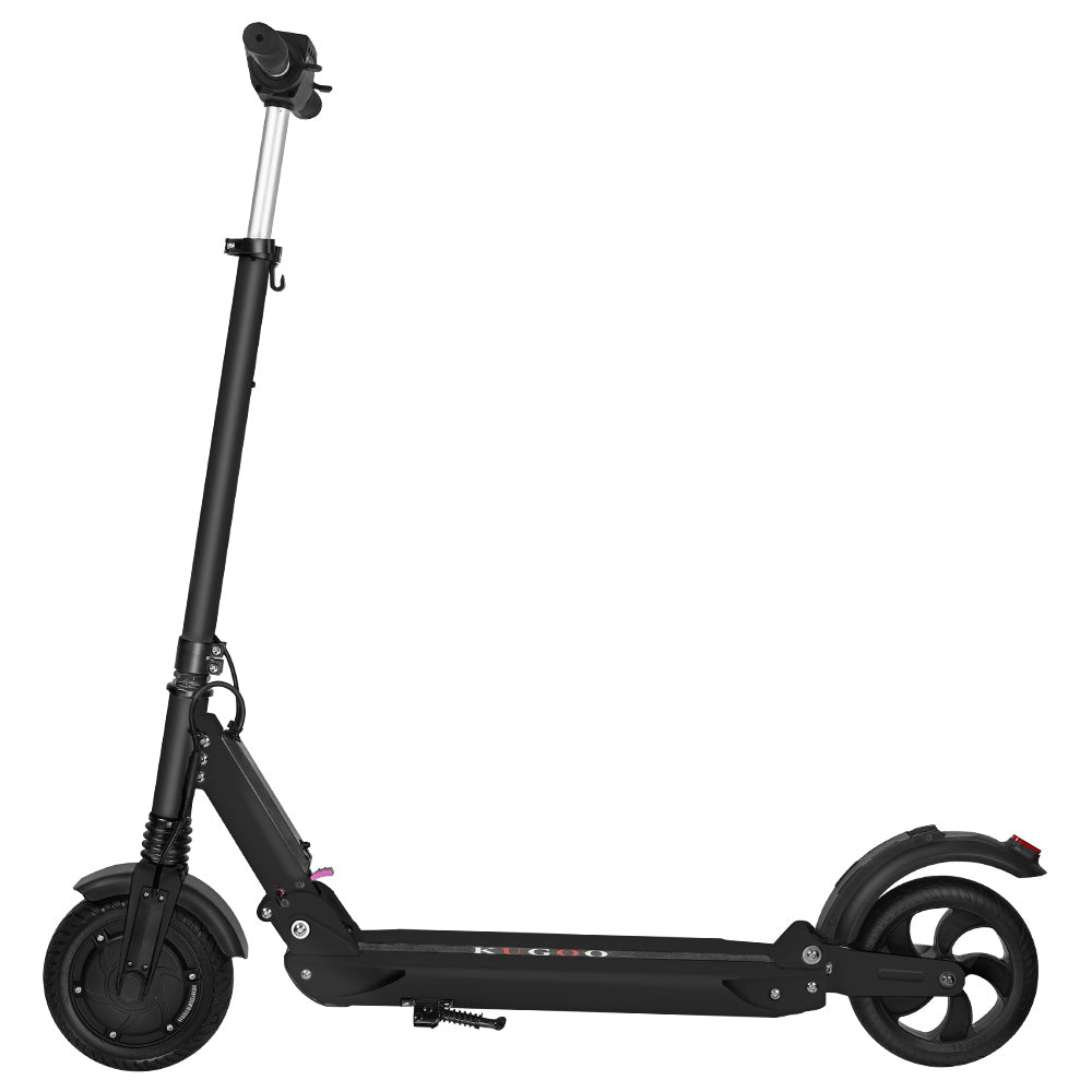 KUGOO S1 Folding Electric Scooter 350W Motor LCD Display - Black-Electric Scooters London