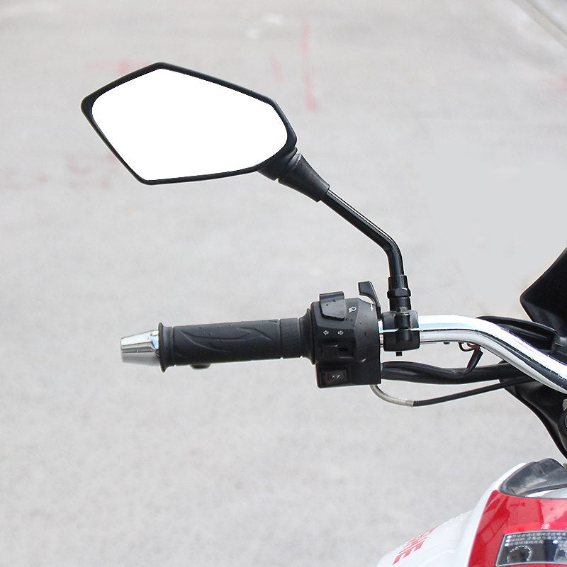 Universal Black Motorbike Bar End Rear-View Mirrors Pair Motorcycle/Bike/Scooter-Electric Scooters London