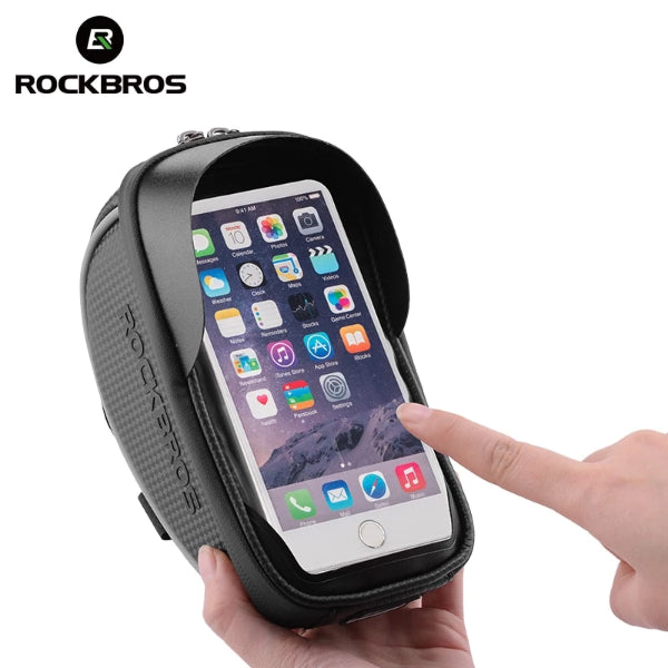 RockBros Waterproof Bicycle Handlebar Phone Holder Case Bag-Electric Scooters London