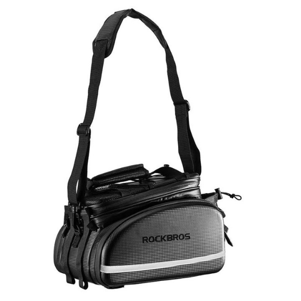 ROCKBROS Waterproof Rack Top Bag With Fold Out Pannier Pockets-Electric Scooters London