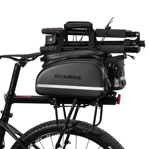 ROCKBROS Waterproof Rack Top Bag With Fold Out Pannier Pockets-Electric Scooters London