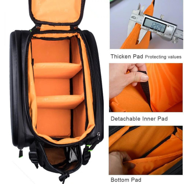 ROCKBROS Waterproof Rack Top Bag With Fold Out Pannier Pockets-Electric Scooters London