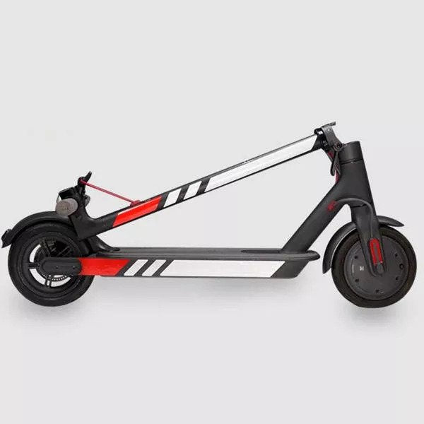 Gleamydot Elektroroller Aufkleber Set für Xiaomi Mi Electric Scooter M365  Sticker Set Mijia e Scooter PRO 2 1s Essential Zubehör (rot)