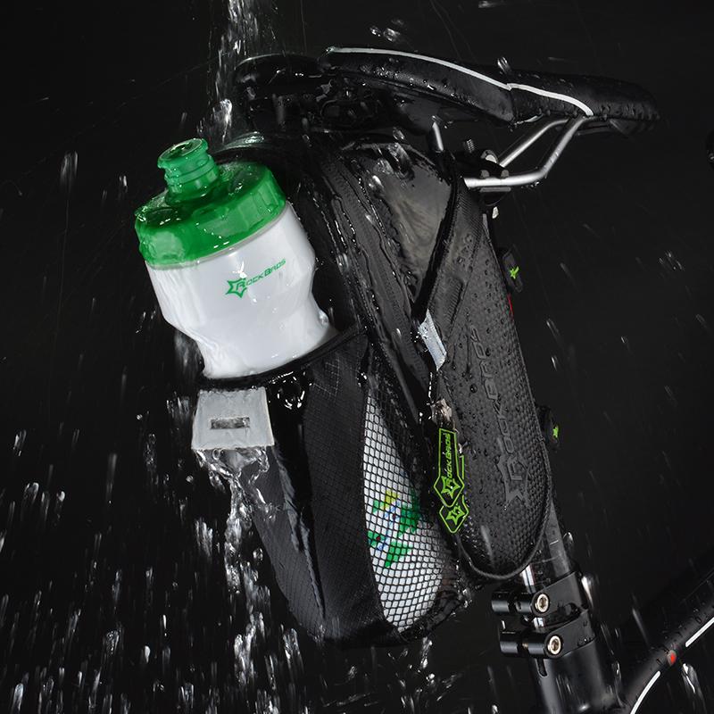 ROCKBROS Waterproof Bicycle Saddle Bag With Water Bottle Pocket-Electric Scooters London