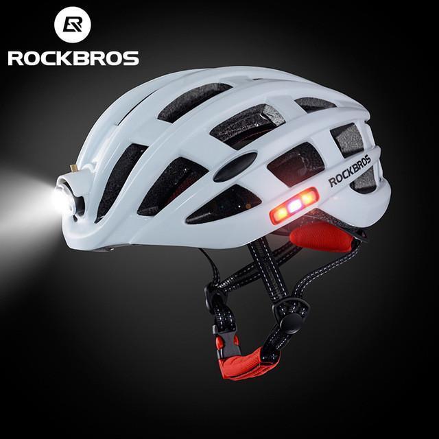 ROCKBROS Cycling Helmet with Integrated Lights
