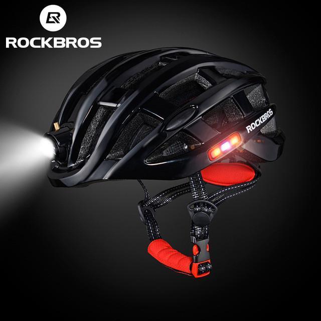 ROCKBROS Cycling Helmet with Integrated Lights