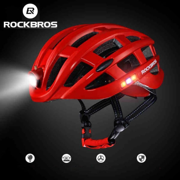 ROCKBROS Cycling Helmet with Integrated Lights-Electric Scooters London
