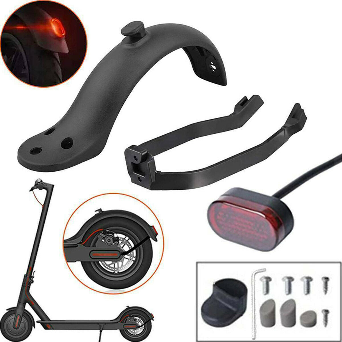 Rear Mudguard Kit for Xiaomi M365/PRO Electric Scooter-Electric Scooters London